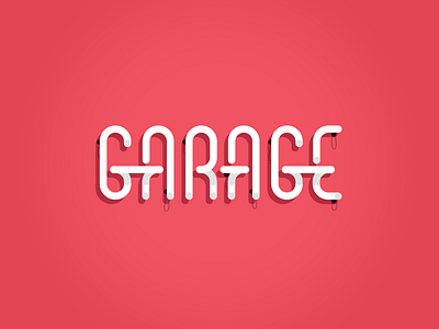 Garage Logo branding identity lettering logo logo design