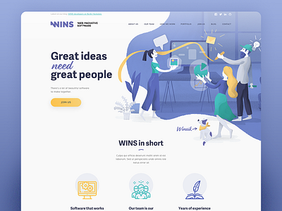 WINS – software house website