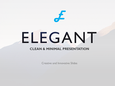 Elegant Clean Minimal Presentation Pre elegant ppt template presentation