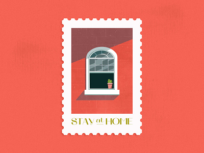 Stay at Home Stamp art direction color palette flat graphic design illustration illustration art illustration digital illustrator stamp stamp design stamping stamps stay home stay safe stayhome texture typography vector