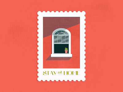 Stay at Home Stamp