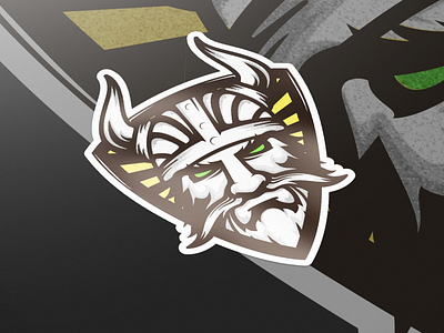 Viking logo viking logo mockup modern esport