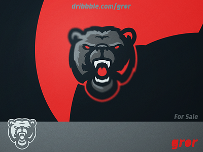 Bear Logo angry bear bears esport for sale grizzly gror head logo logo design logoground mascot roar sport wild