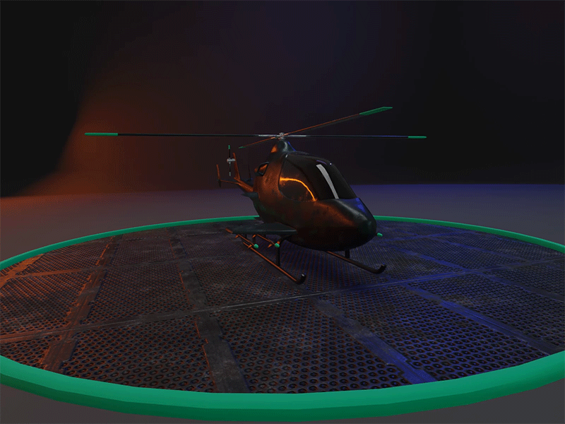 Helicopter 3d 3d animation animation gif gror helicopter studio war