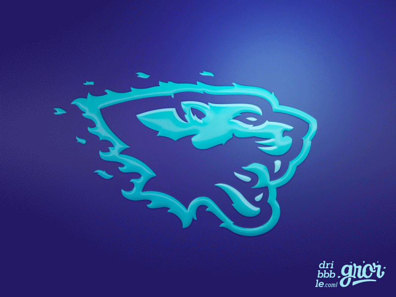 Panther is Burning 3d animation burn burning esport flame for sale gror logo logo design logoground mascot panther render sport team