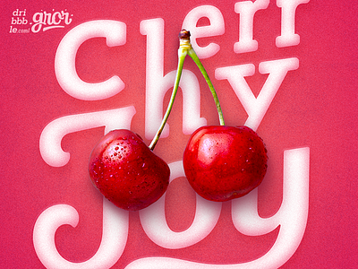 Cherry Joy cherry custom hand lettering joy lettering letters type