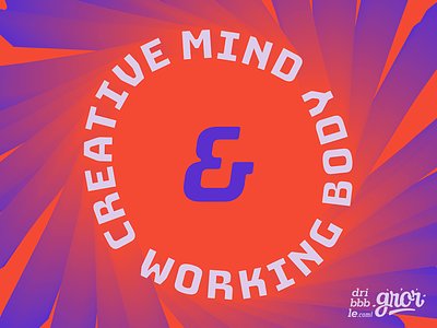 Creative Mind & Working Body body creative effects fx gror mind quotes type typography working