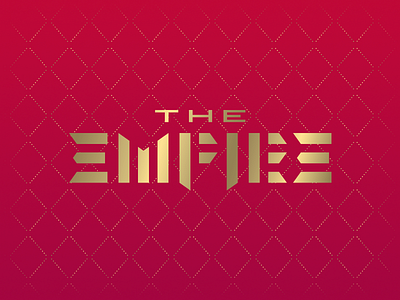 The Empire empire gold gror lines royal the empire wordmark