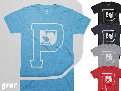 Panther Tee cottonbureau cyan design gror initial letter mouth p panther panthers roar tee tshirt uppercase