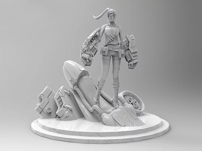 Dune Racers 3d Character Model