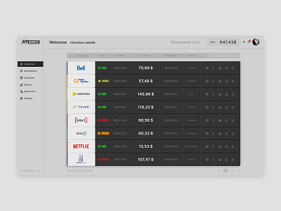 MyInvoice ui ui deisng ui designer uiconcept