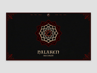 Halaken Records ui ui design ui designer uiconcept