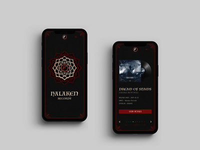 Halaken Records ui ui design ui designer uiconcept