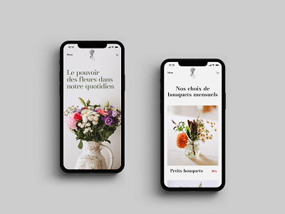 La Main Sur Les Fleurs ui ui design ui designer uiconcept