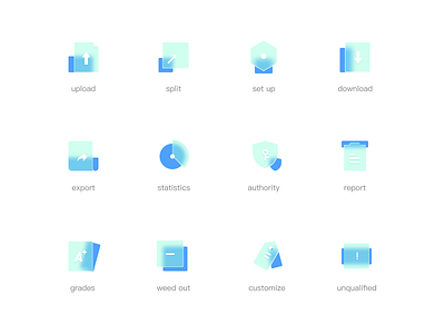 Frosted glass style icon app icon illustration logo ui 设计
