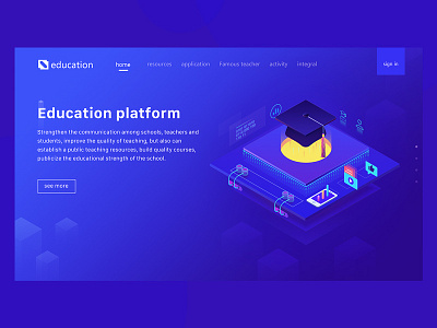 Education platform platform，web ui，education，education