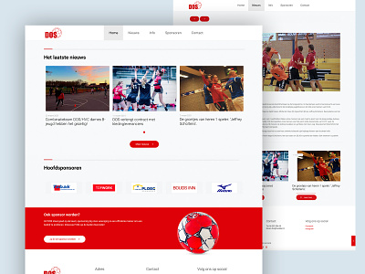 Handball Club website handball sports webdesign wordpress wordpress design