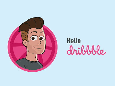 Hello dribbble dribbble hello hello dribbble illustration