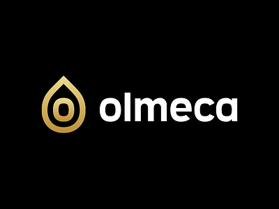 Olmeca Drilling Solutions pt I black brand branding design drilling drop geometric gold golden initial lettering logo logotype lowercase mexico monogram oil olmec olmeca type