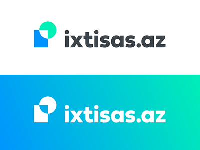 Ixtisas.az Logo azerbaijan branding case study design flat identity konulzade logo logotype minimal branding vector