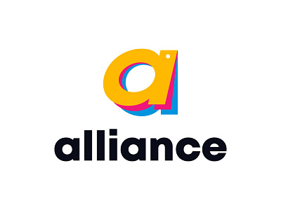 Alliance Print Logo azerbaijan branding color palette colorful design konulzade letter a logo logotype minimalism print vector