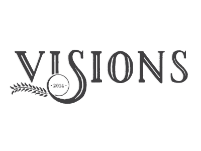 Visions lettering