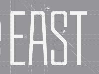 50 EAST lettering logo