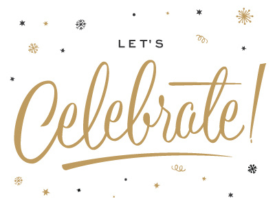 Let's Celebrate! cxc2015contest gold holidays lettering