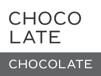 Chocolate type design typeface