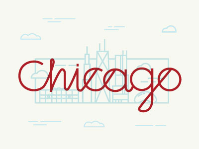 Chicago chicago lettering