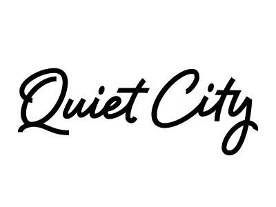 Queity City experiment lettering logo script