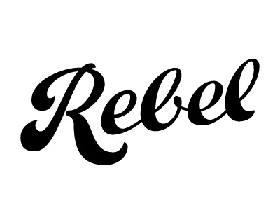 Rebel WIP lettering wip