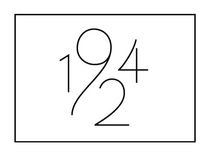 EST 1924 1924 lettering