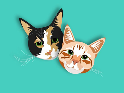 My kids adobe cats design graphic illustration illustrator