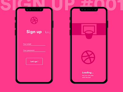 Daily UI challenge #001 — Sign Up 001 challenge daily dailyui dribbble redesign sign ui up