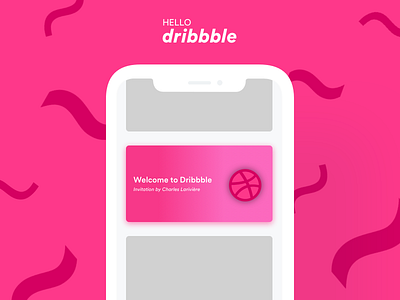 Hello Dribbble ! by Guillaume Colombel on Dribbble