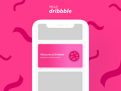 Hello Dribbble ! debuts dribbble hello invitation page ui
