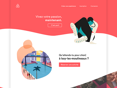 Daily UI challenge #003 — Landing Page 003 airbnb challenge concept daily experiences landing page redesign ui