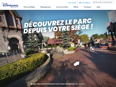 🎢 Disneyland Paris - Virtual visit concept concept disney disneyland home landing landing page page builder paris redesign ui ux