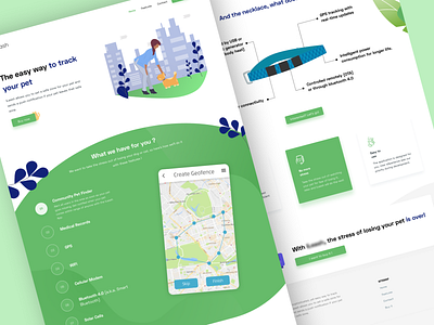 Landing page - App for pet tracking