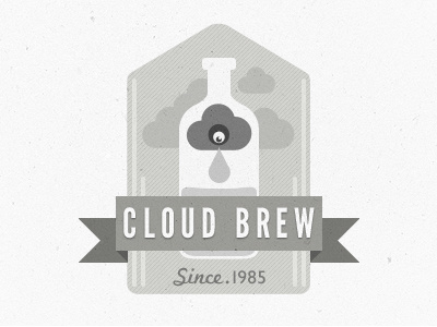 Cloud Brew bottle brew cloud label