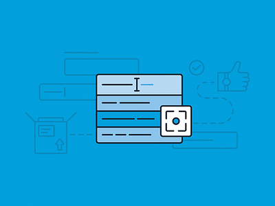 Address Validation icon illustration pattern