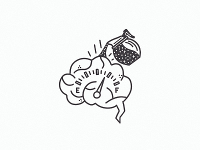 BRAIN ENERGY brain coffee design draw drawing energy hand drawn illustrate illustration simple