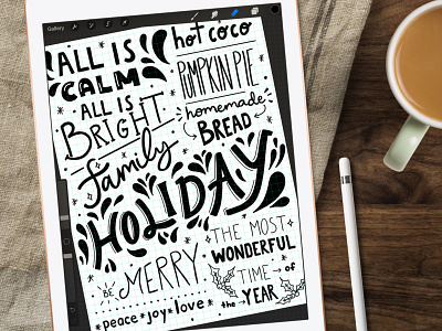 HOLIDAY LETTERING