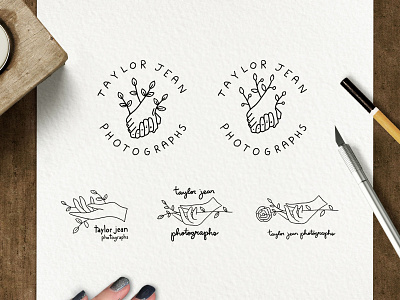 PHOTO LOGO drawing hand drawn hand drawn logo hands illustration line drawing logo logo design photography simple sketch