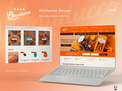 Bauducco Design improvements bauducco design ecommerce figma food icon online store panettone páscoa ui ux