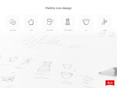 Melitta Icon Design coffee design ecommerce figma graphic design icon icons id design illustration online store ui ux visual
