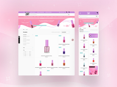 E-commerce Design Estrela Beauty