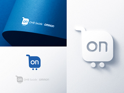 Logo Design Omron B2B Brazil branding care dental desgin design ecommerce graphic design health logo logo design medical mockup omron online store pharmacy typography