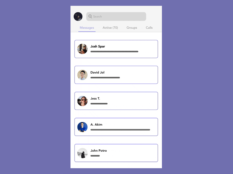 Daily UX Challenge - Chat animation cards chat design flinto interaction interface ios mobile motion prototyping uiux